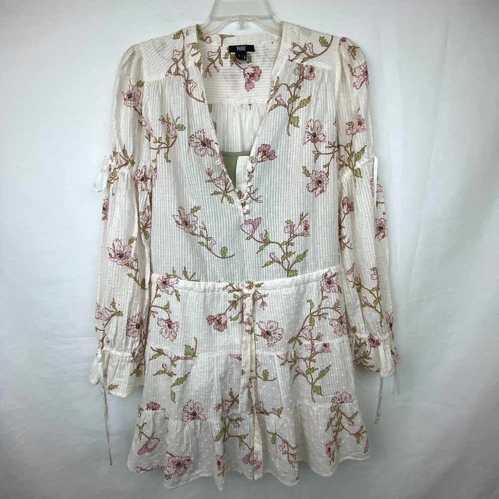 Paige Boho Floral Dress with Green Slip